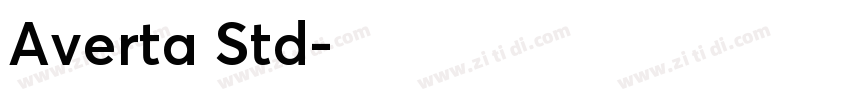 Averta Std字体转换